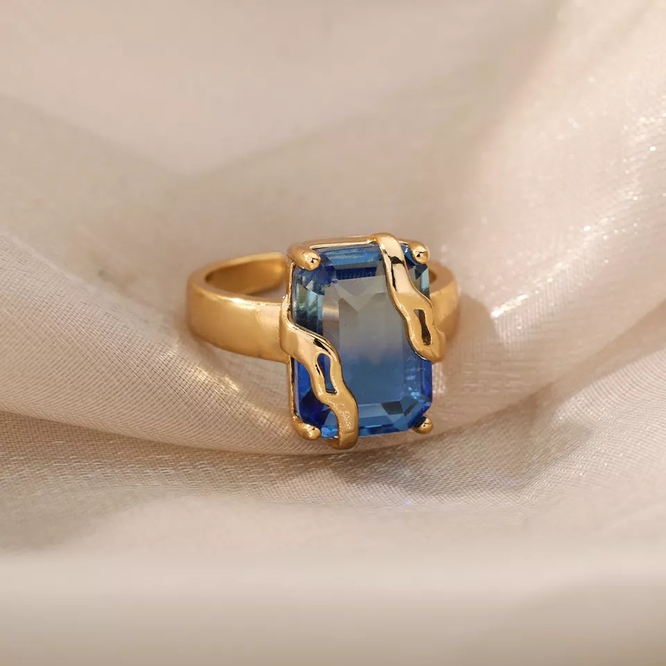 Bague Splendid Blue Ajustable