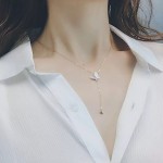 Collier Papillon Bis Rose Gold Acier inoxydable Plaqué Or