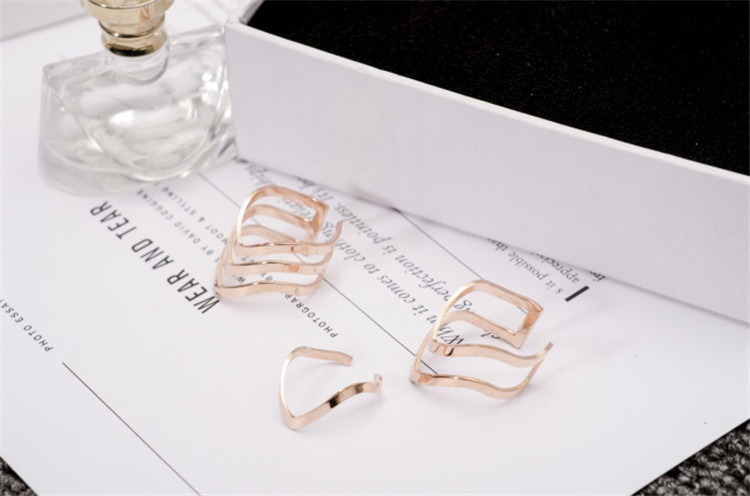 Trio Bagues Rose Gold