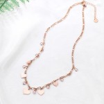 Collier Cœur Rose