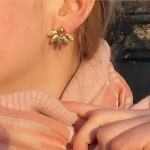 Boucles d'oreilles Doré a Aiguille