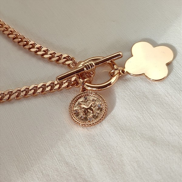 Collier Rose gold vancleefly
