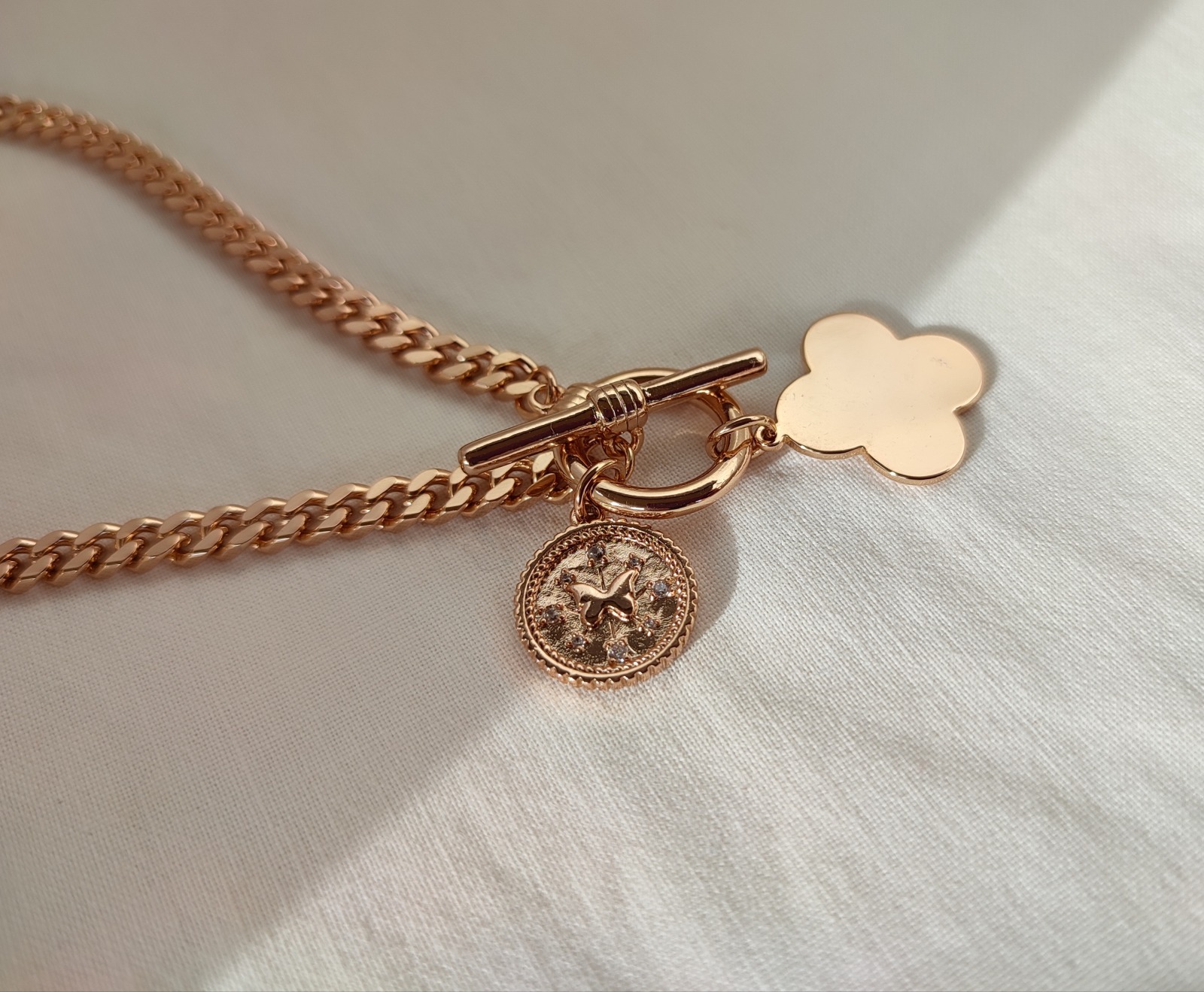 Collier Rose gold vancleefly