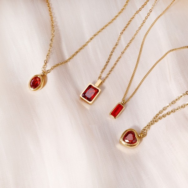 Collier Red Stone